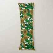 白いタンポポ ボディピロー (正面縦)