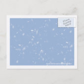 白いタンポポ – 日付カードを保存 案内ポストカード (裏面)