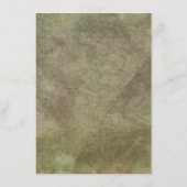 白いターコイズのハチドリユリの花柄の水彩画 メニュー (裏面)