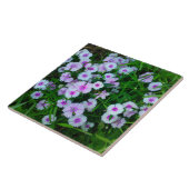 白いダイアンサスの花のタイル タイル (側面)