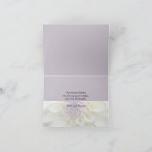 白いダリア • サンキューカード (内部)