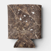 白いダークブラウンの大理石 缶クーラー (裏面)