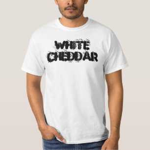白いチェダーステンシルTシャツ Tシャツ