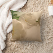 白いチューリップの装飾用クッション クッション (ブランケット)