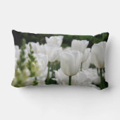 白いチューリップガーデン ランバークッション (裏面)