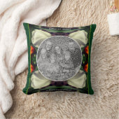 白いチューリップパーソナライズされたの花自分の写真を追加 クッション (ブランケット)