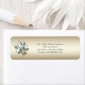 白いチューリップ結婚と金ゴールド ラベル (インサイチュ)