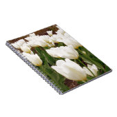 白いチューリップ花 ノートブック (右側)