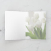 白いチューリップ カード (内部)
