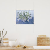 白いチューリップ ポスター (キッチン)