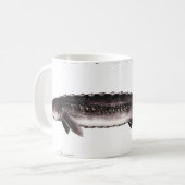 白いチョウザメは項目にタイトルを付けました コーヒーマグカップ (正面左)