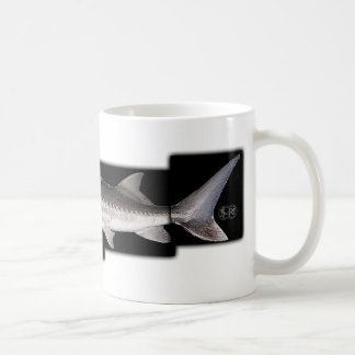 白いチョウザメ- Acipenserのtransmontanus コーヒーマグカップ