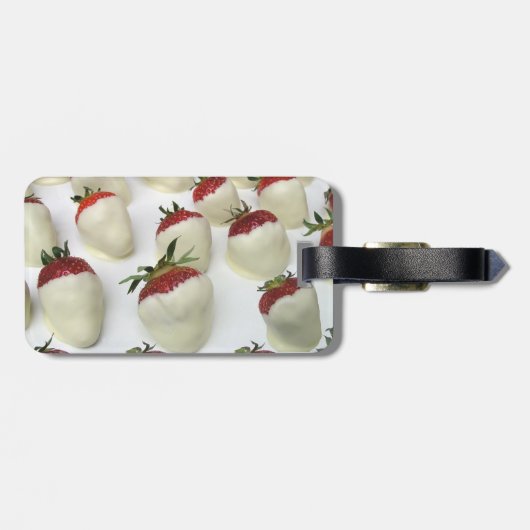 白いチョコレートで浸るいちご ラゲッジタグ (裏面横)