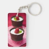 白いチョコレート・ムースのデザート キーホルダー (裏面)
