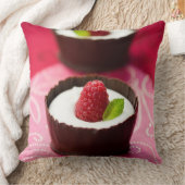 白いチョコレート・ムースのデザート クッション (ブランケット)