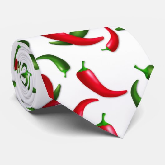 白いチリのネクタイ ネクタイ (ロール)
