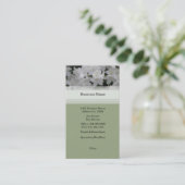 白いツツジの名刺 名刺 (スタンド正面)