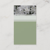 白いツツジの名刺 名刺 (裏面)