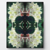 白いツツツジの花あなたの写真を追加 フォトプラーク (正面)