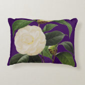 白いツバキ1833年 アクセントクッション (裏面)