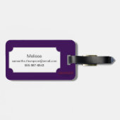 白いツバキ1833年 ラゲッジタグ (裏面横)