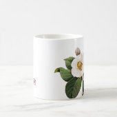 白いツバキ コーヒーマグカップ (中央)
