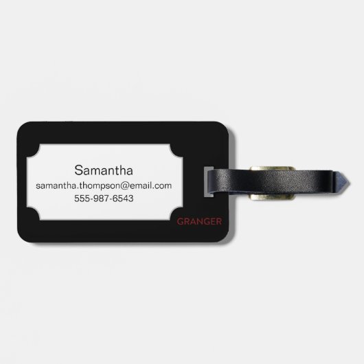 白いツバキ ラゲッジタグ (裏面横)