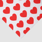 白いティッシュペーパーで赤いハート 薄葉紙 (詳細)