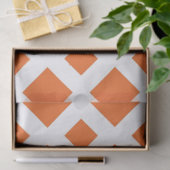 白いティッシュペーパーのオレンジダイヤモンド 薄葉紙 (ギフト)