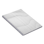 白いテクスチャの壁 ノートブック (右側)