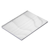 白いテクスチャの壁 ノートブック (左側)