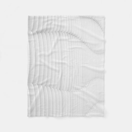 白いテクスチャの壁 フリースブランケット (正面)