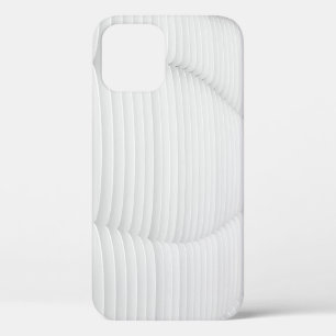白いテクスチャの壁 iPhone 12ケース