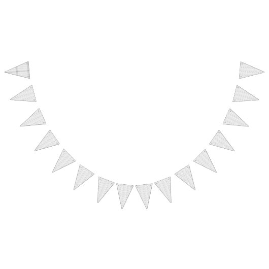 白いテクスチャの背景に微妙な織り込み模様の バンティングフラッグ (全)