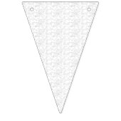 白いテクスチャの背景に微妙な織り込み模様の バンティングフラッグ (第3の旗)