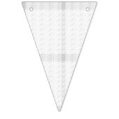 白いテクスチャの背景に微妙な織り込み模様の バンティングフラッグ (第1の旗)