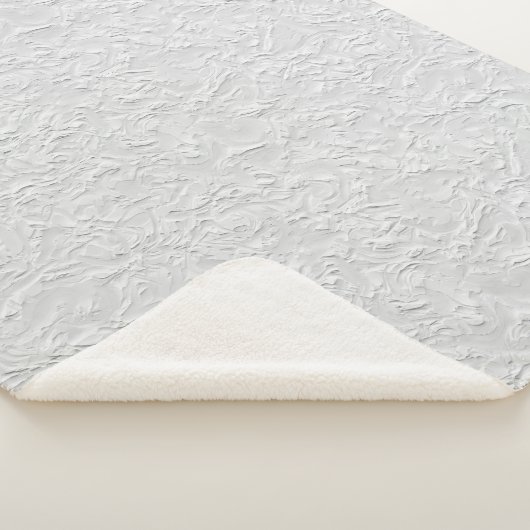 白いテクスチャ付き石、モノクロ抽象芸術アート シェルパブランケット (3/4)