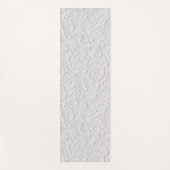 白いテクスチャ付き石、モノクロ抽象芸術アート ヨガマット (正面)