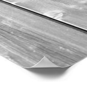 白いテクスチャ木目サーフェス ポスター (角)