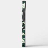 白いテクスチャtの下で繰り返し荒いエメラルドグリーン Case-Mate iPhoneケース (裏面 / 左)