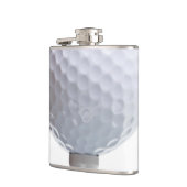 白いテンプレートの背景の質のゴルフ・ボール フラスク (左)