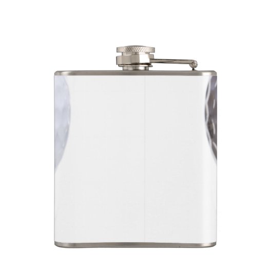 白いテンプレートの背景の質のゴルフ・ボール フラスク (裏面)