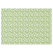 白いテーブルクロスに松の葉 テーブルクロス (正面(横))