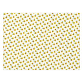 白いテーブルクロスのヒマワリ テーブルクロス (正面(横))