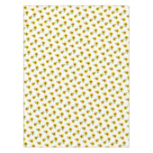 白いテーブルクロスのヒマワリ テーブルクロス (正面)