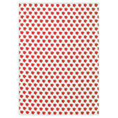 白いテーブルクロスのポインセチア花柄 テーブルクロス (正面)