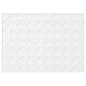 白いテーブルクロスのライトグレークリスマスパターン テーブルクロス (正面(横))