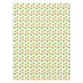 白いテーブルクロスの美しい緑のリンゴ テーブルクロス (正面)