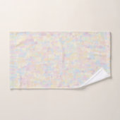 白いデイジーとパステルドット バスタオルセット (ハンドタオル)