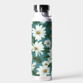 白いデイジーと蝶 ウォーターボトル (左面)